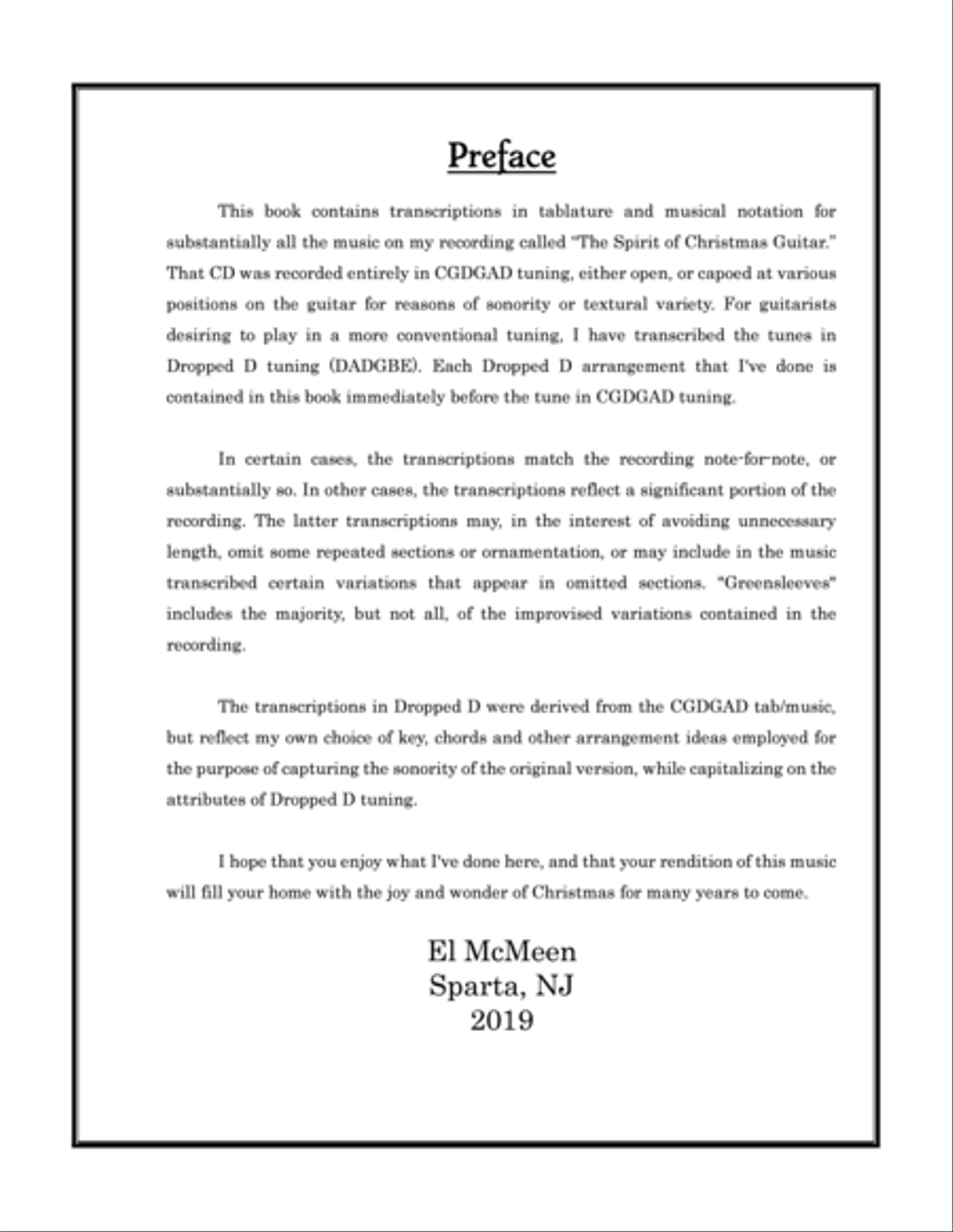The Spirit of Christmas Guitar Book Acoustic Guitar scores gallery preview page 4