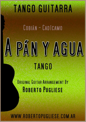 Book cover for A pan y agua - Tango (Cobian - Cadicamo)