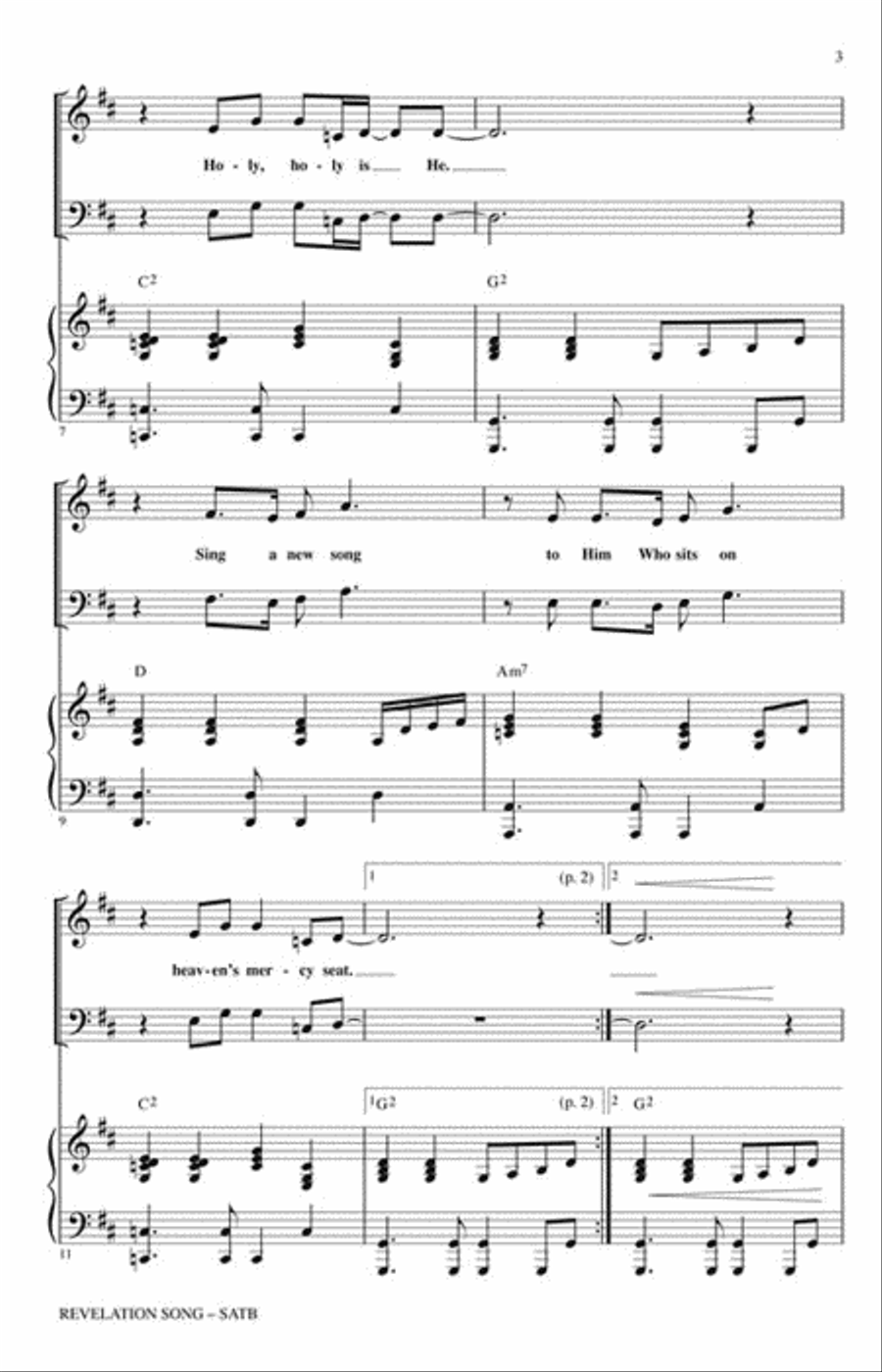 Revelation Song Revelation Song 4-Part scores gallery preview page 3