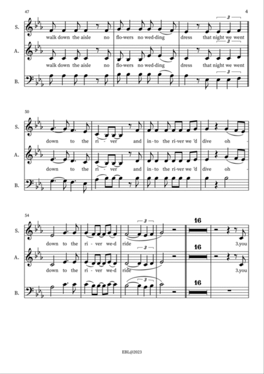 The River 3-Part scores gallery preview page 4