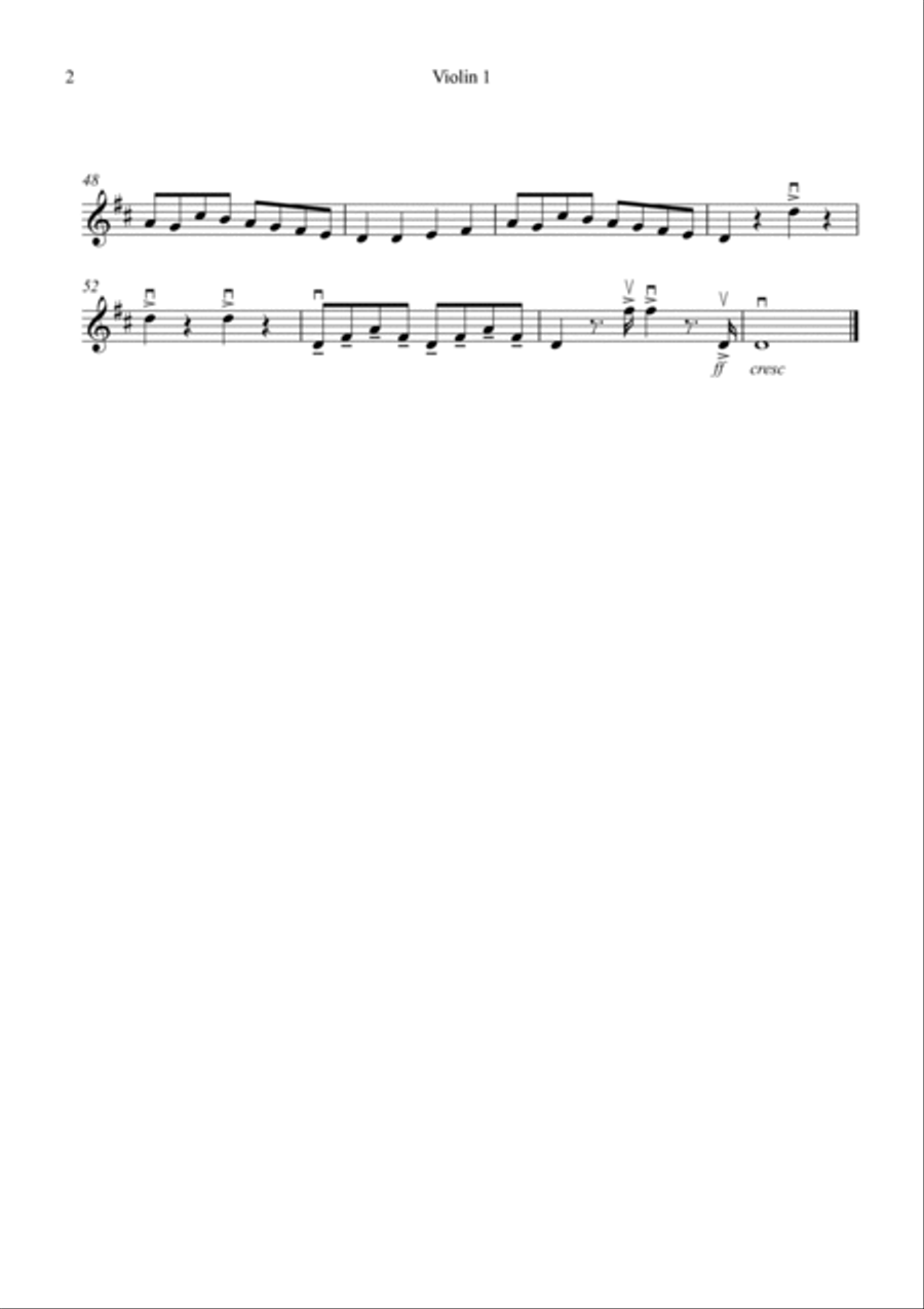 The Can Can for Violin Duet String Duet scores gallery preview page 5