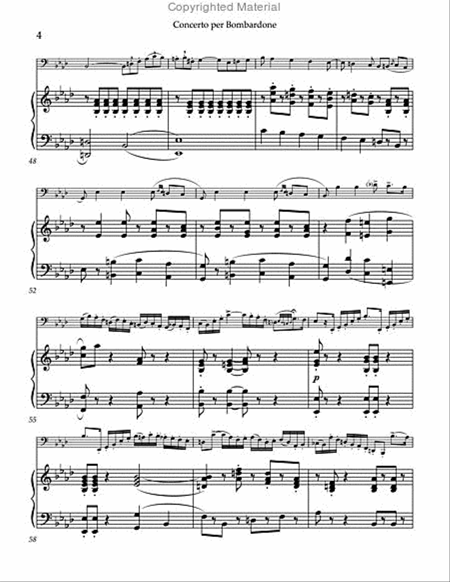 Concerto per Bombardone Concerto per Bombardone Tuba scores gallery preview page 5