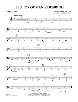 Jesu, Joy Of Man's Desiring - Bb Bass Clarinet