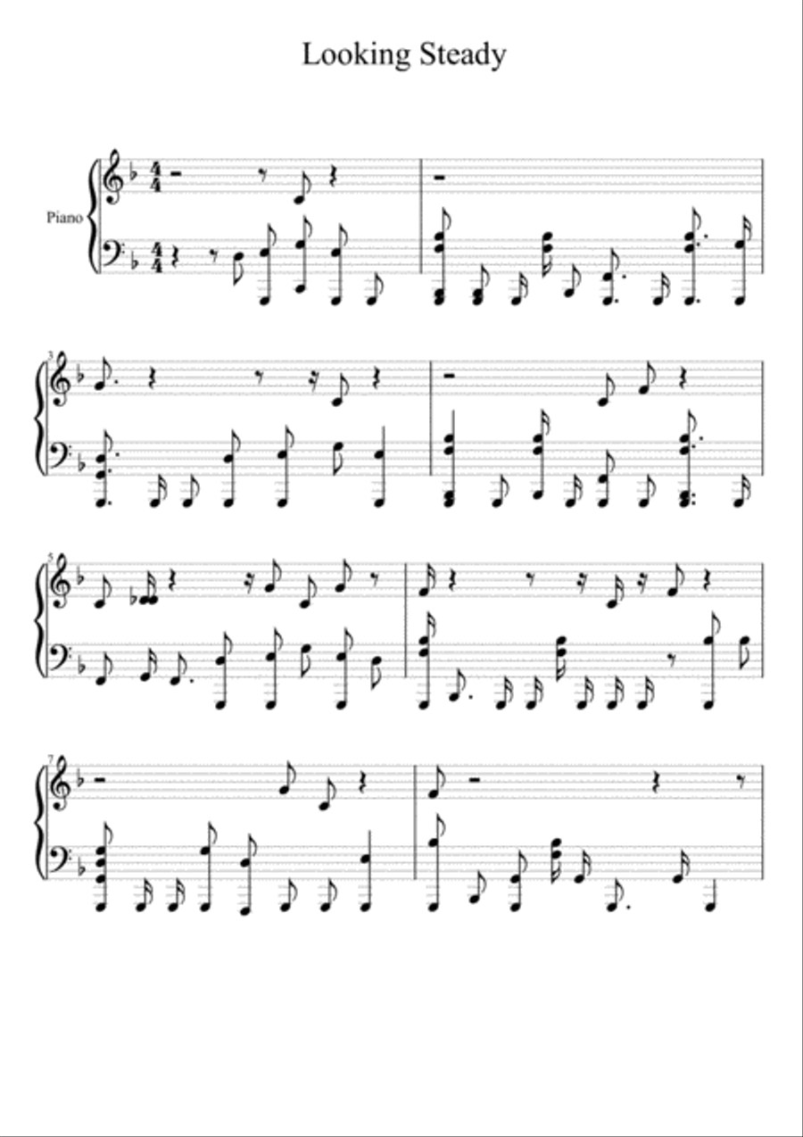Looking steady Looking steady Small Ensemble scores gallery preview page 1