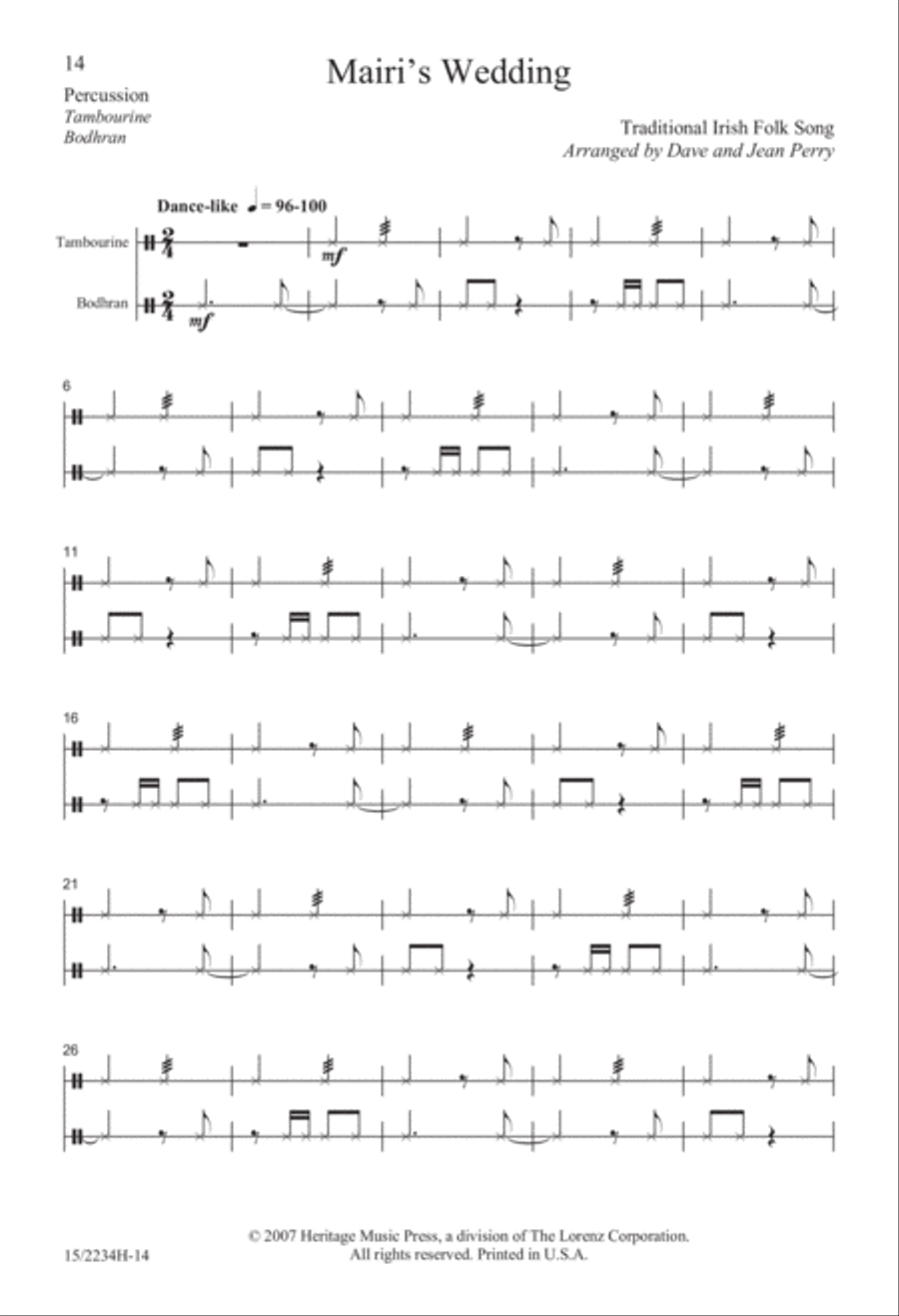 Mairi's Wedding 4-Part scores gallery preview page 14