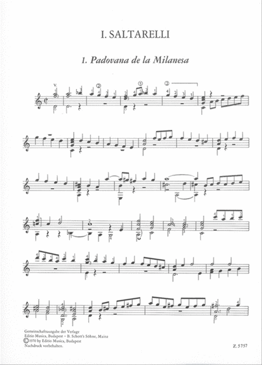 Tänze, Canzonen und Phantasien Guitar scores gallery preview page 2