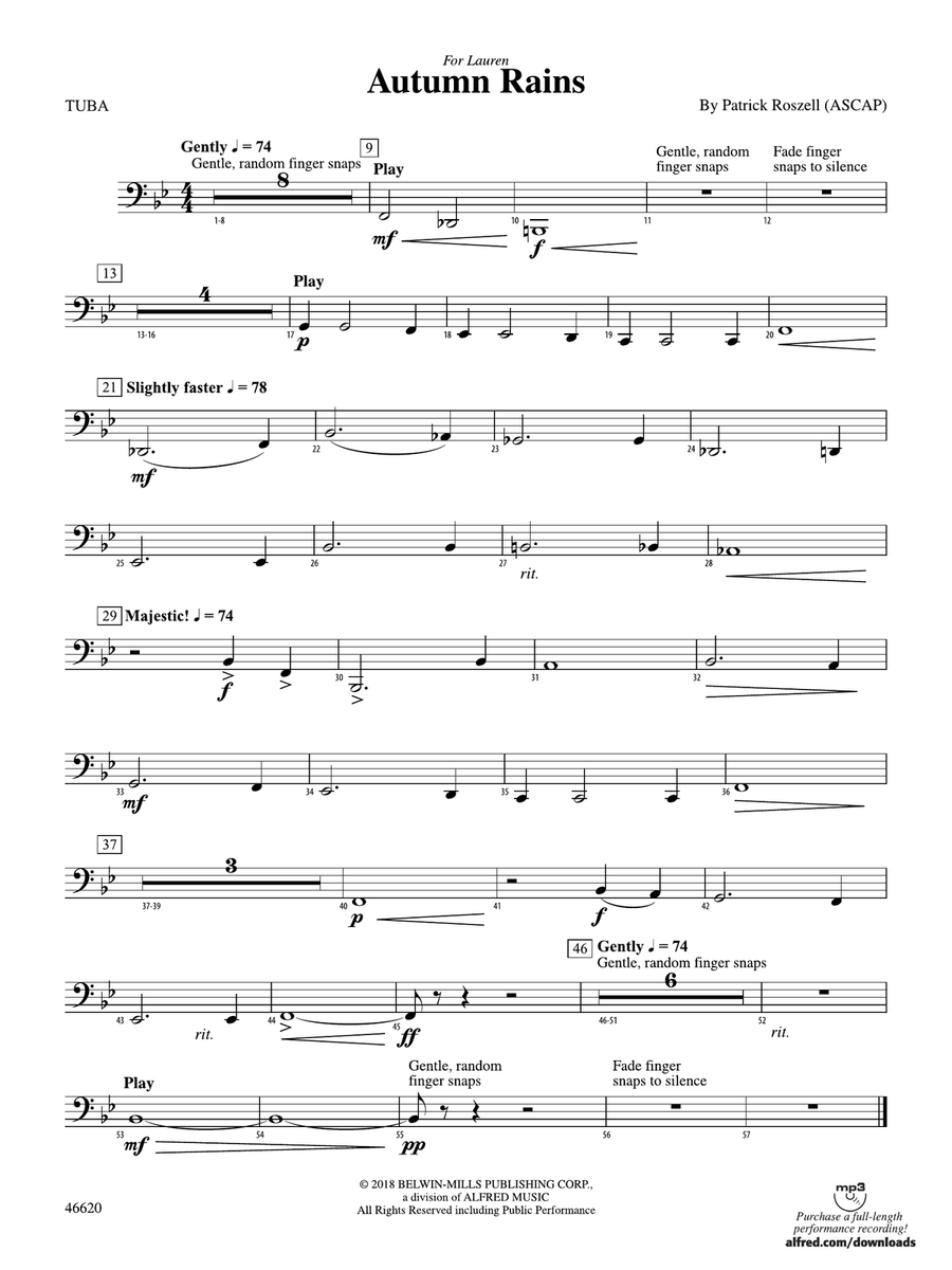 Autumn Rains: Tuba