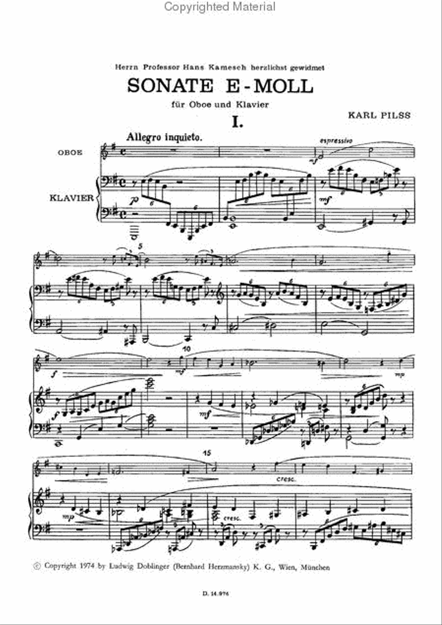 Sonate e-moll Piano scores gallery preview page 2