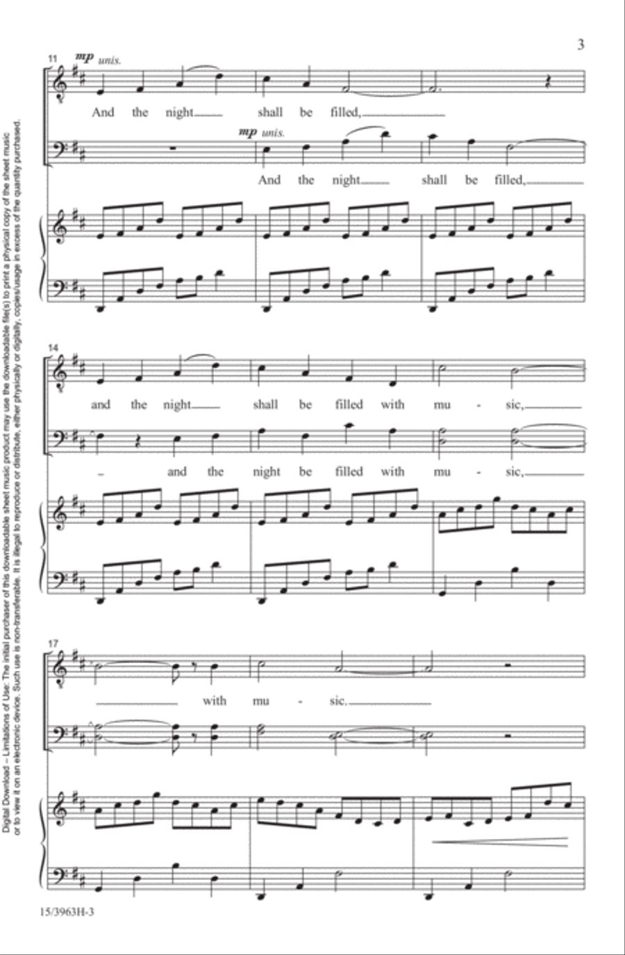 And the Night Shall Be Filled With Music TTB scores gallery preview page 3