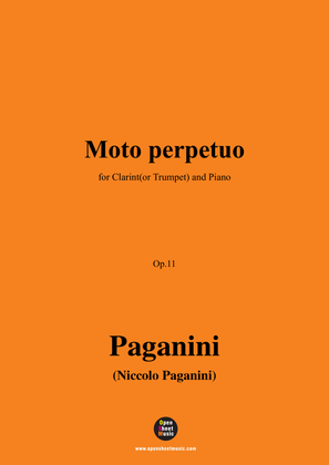 Paganini-Moto perpetuo,Op.11,for Clarint(or Trumpet) and Piano