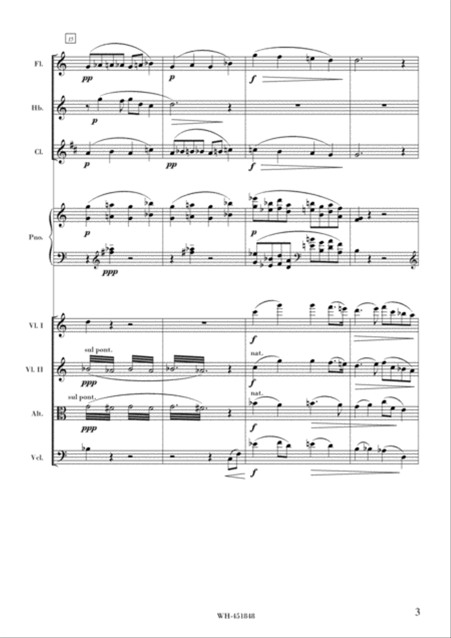 BERCEUSE SUR LE NOM D'I.R.I.S. , OP. 48 Small Ensemble scores gallery preview page 3
