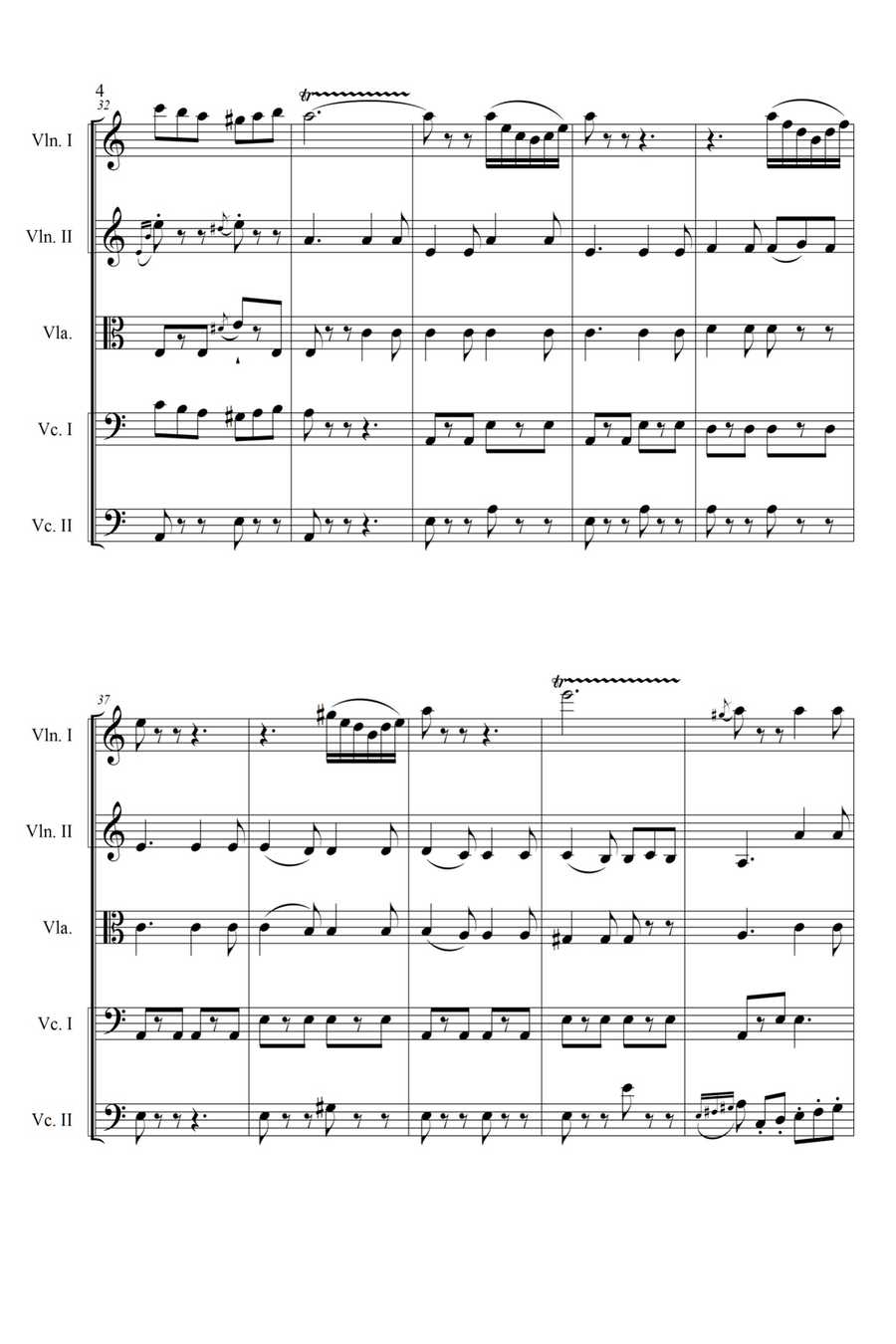 Tarantella Napoletana String Quintet String Trio scores gallery preview page 5