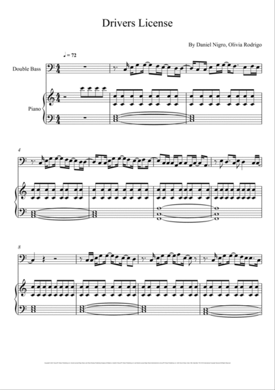 Drivers License Drivers License String Duet scores gallery preview page 1