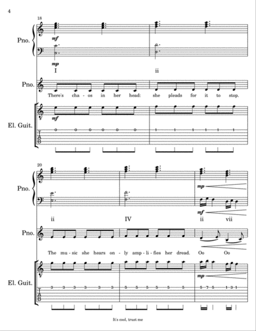 Life Doesn't Resolve (Hannah Ravyn Mancini) Piano, Vocal, Guitar scores gallery preview page 4