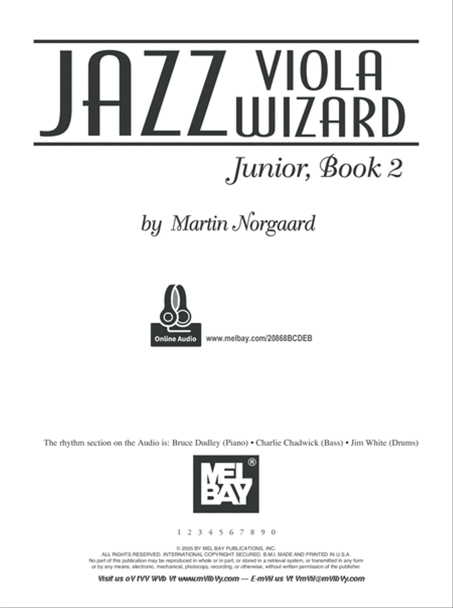 Jazz Viola Wizard Junior, Book 2 image number null