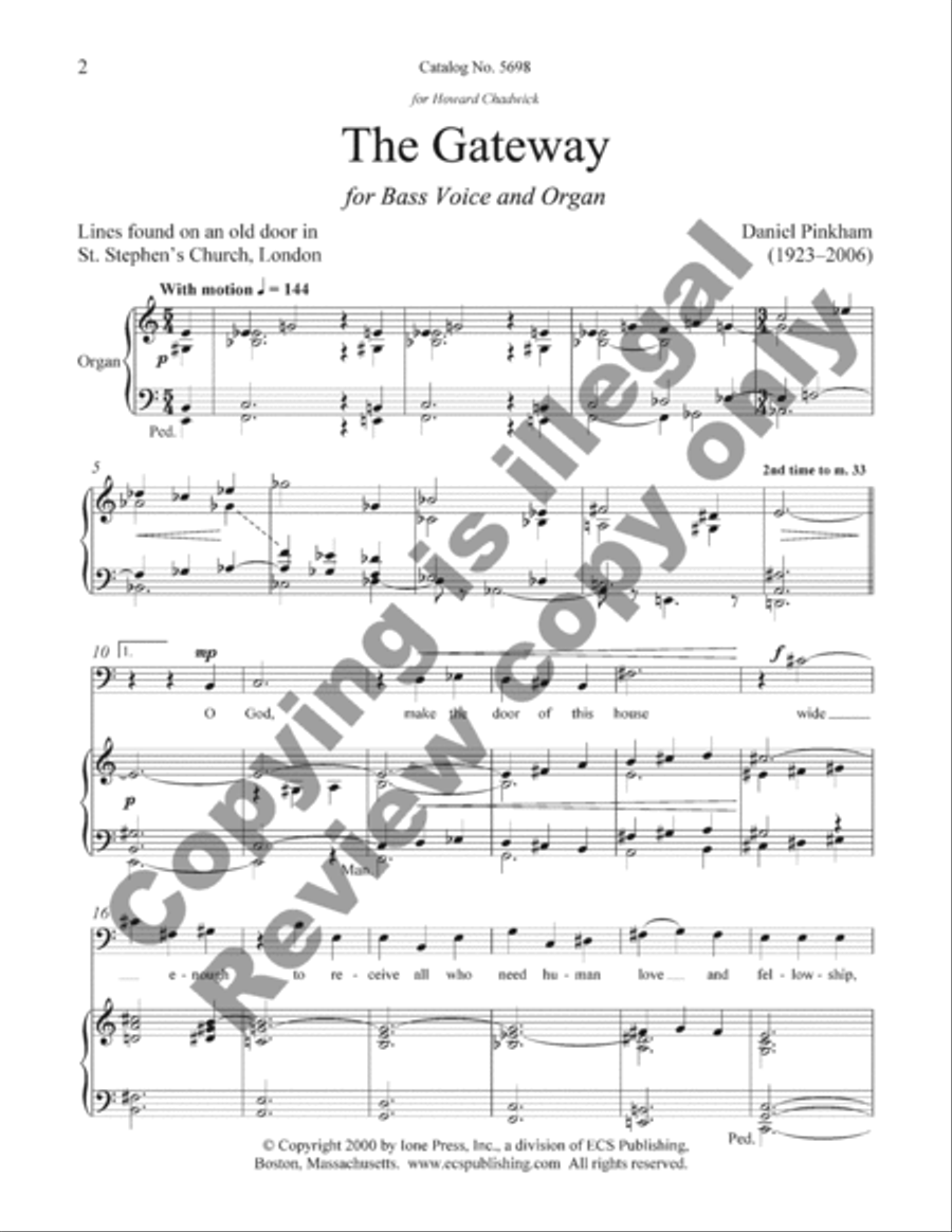 The Gateway The Gateway Bass Voice scores gallery preview page 4