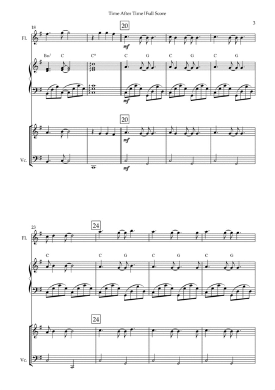 Time After Time Time After Time Small Ensemble scores gallery preview page 3