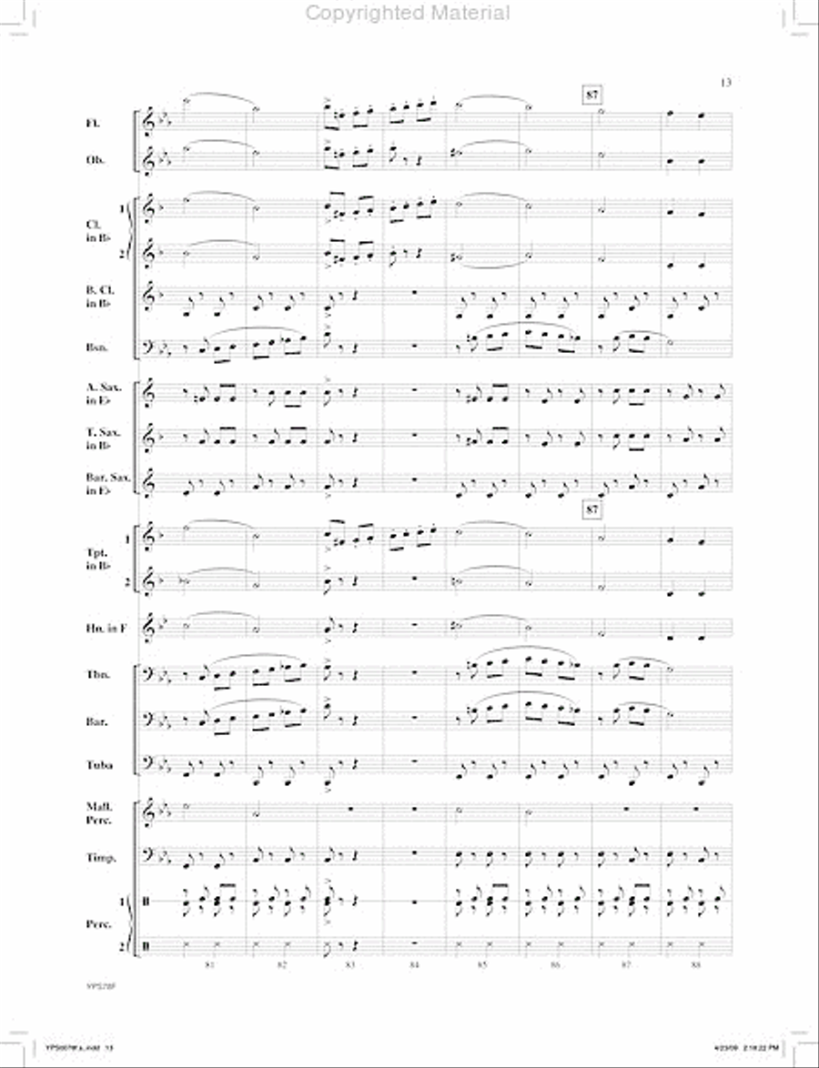 Pivot Man Pivot Man Concert Band scores gallery preview page 14