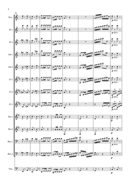 Beethoven: Marsch (Military March) in C (Zapfenstreich fur Militårmusik) WoO 20 - symphonic wind image number null