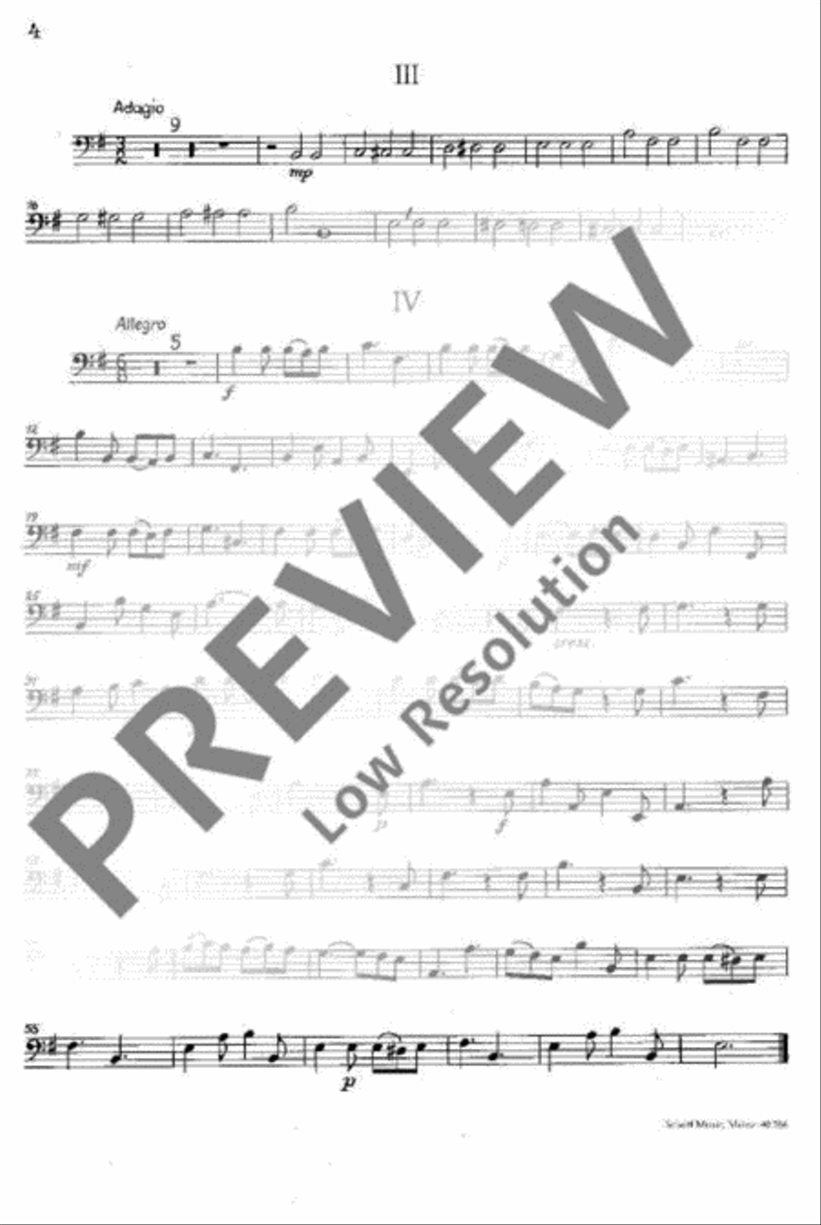 Sonata in E minor String Orchestra scores gallery preview page 14