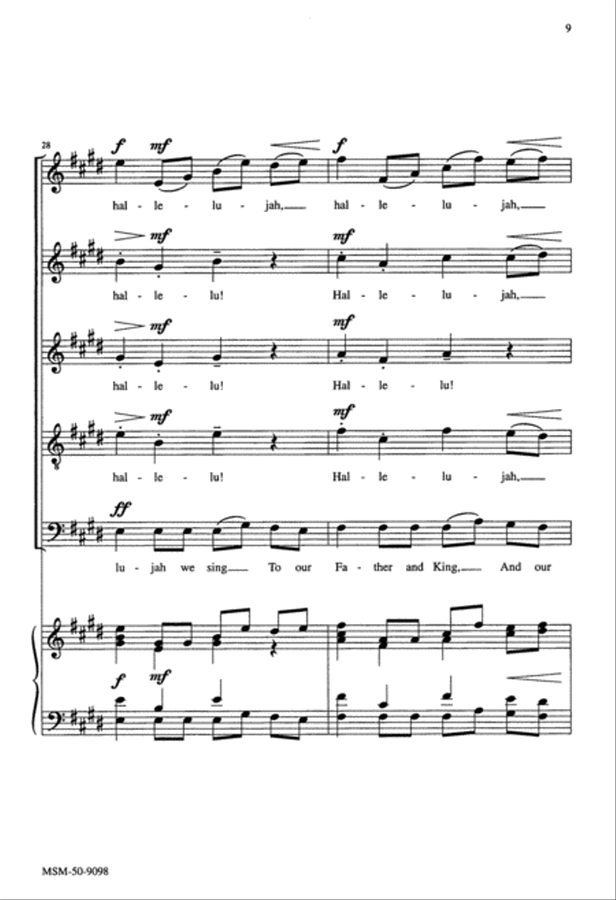 Come Away to the Skies SSATB scores gallery preview page 9