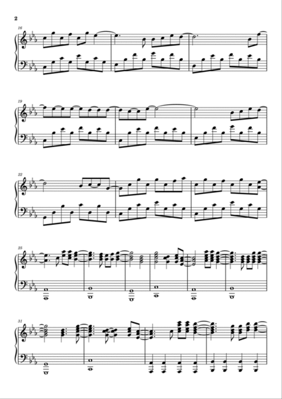 Titanium Titanium Piano Solo scores gallery preview page 2