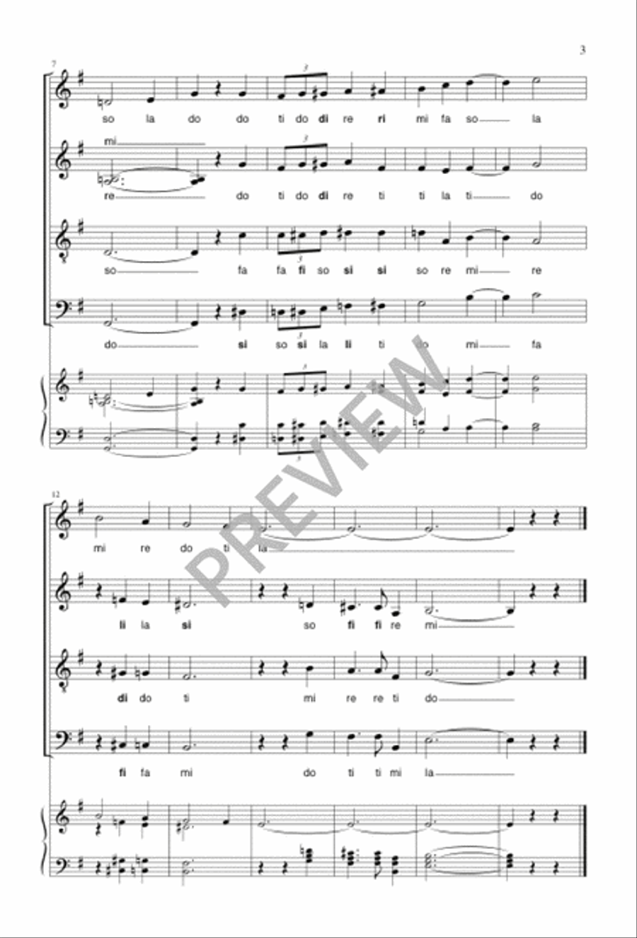 God Rest Ye Merry, Gentlemen 4-Part scores gallery preview page 3