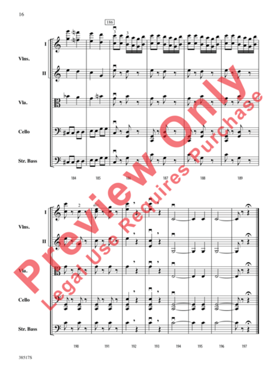 Serenade for Strings String Orchestra scores gallery preview page 9