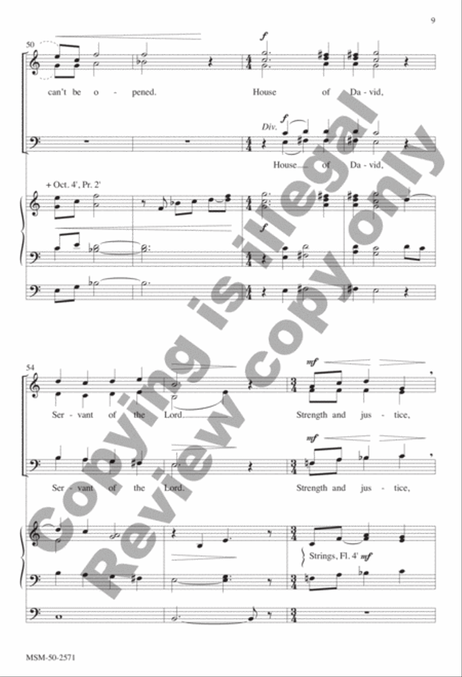 The House of David (Choral Score) image number null