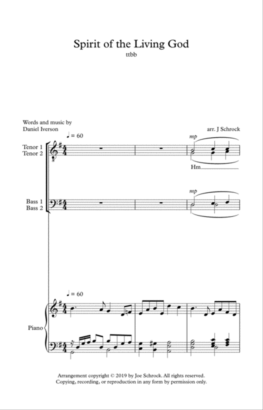 Spirit Of The Living God Spirit Of The Living God TTBB scores gallery preview page 2