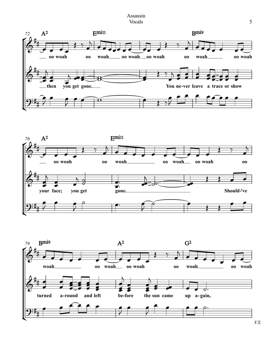 Assassin 3-Part scores gallery preview page 5