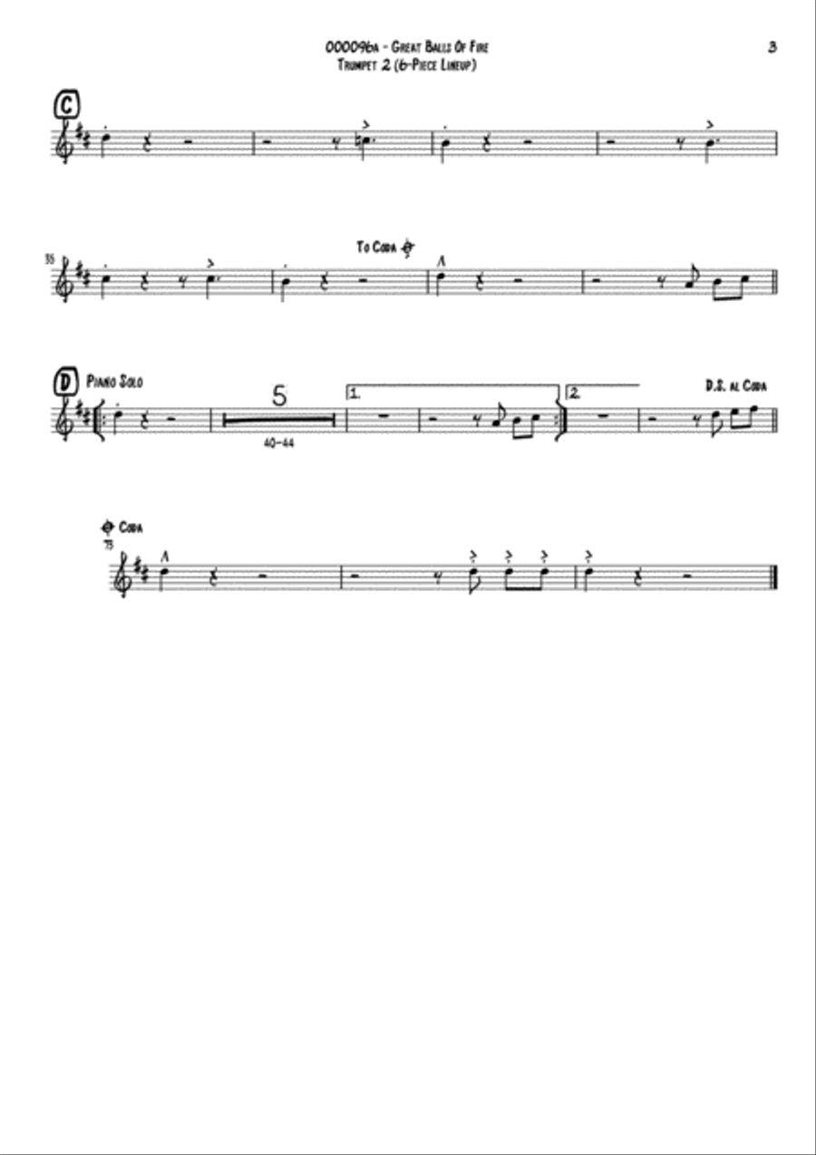 Great Balls Of Fire Small Ensemble scores gallery preview page 6