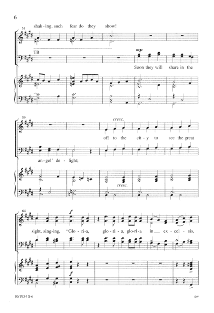 Angels Angels 4-Part scores gallery preview page 6