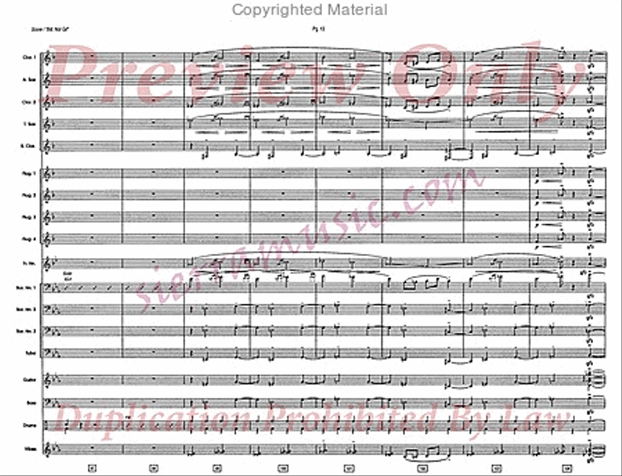 Bill, Not Gil Bill, Not Gil Jazz Ensemble scores gallery preview page 14