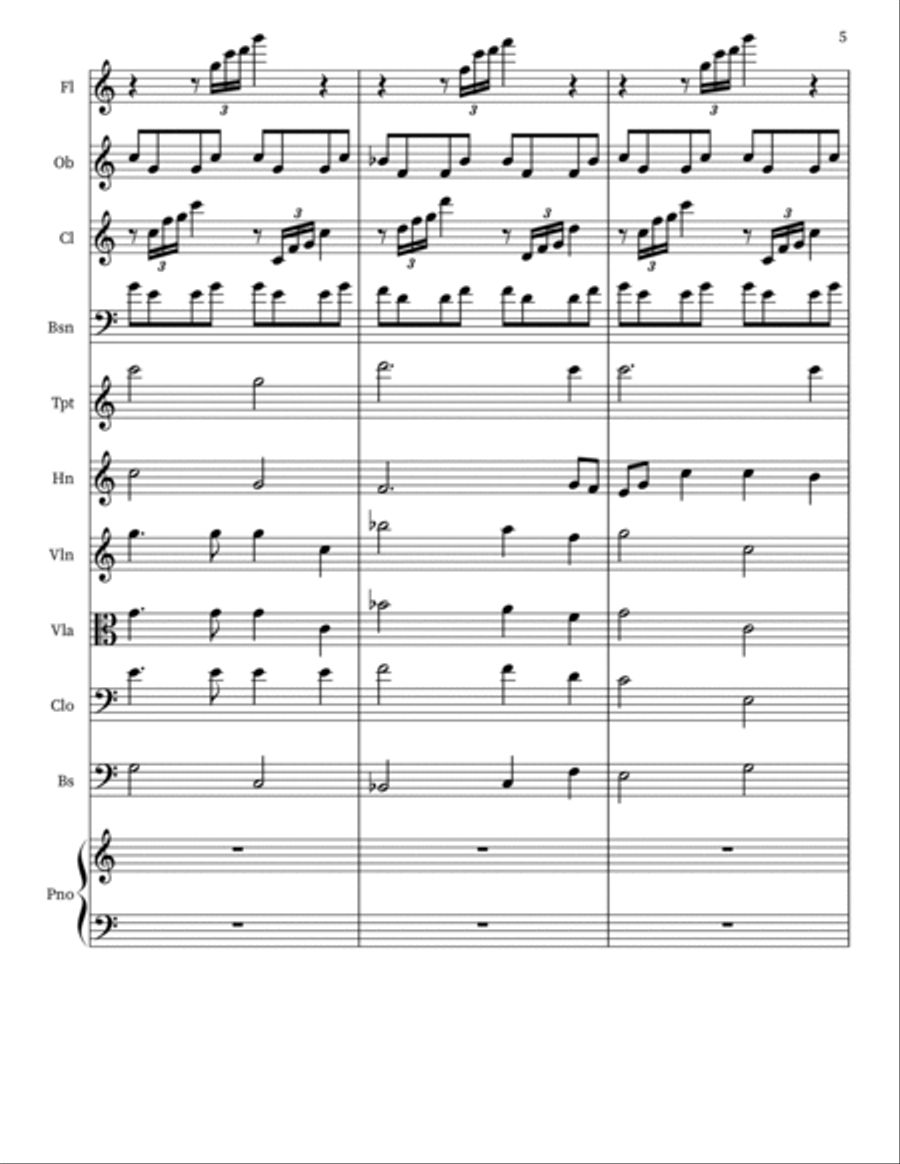 Triumphal Orchestra Sketch Orchestra scores gallery preview page 5