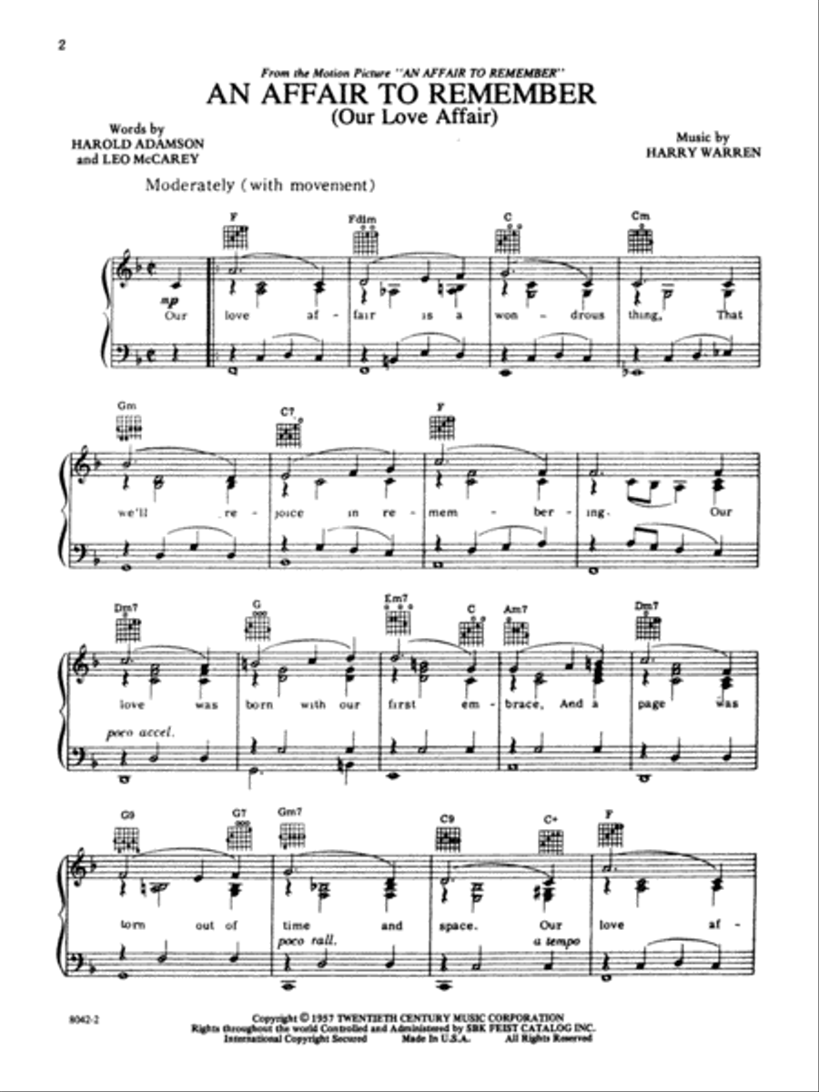 An Affair to Remember An Affair to Remember Small Ensemble scores gallery preview page 2