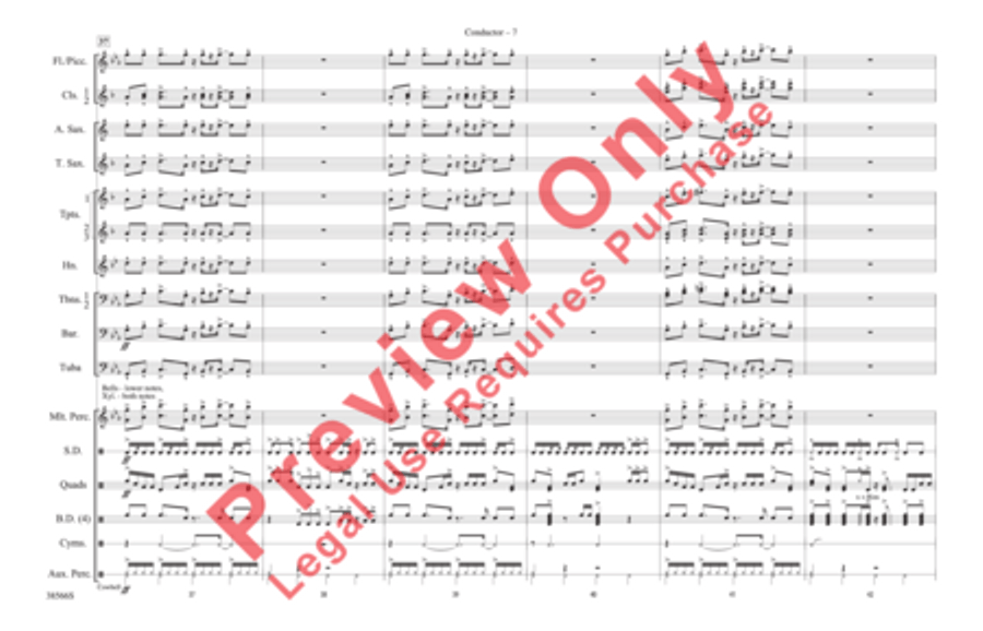 Caravan Caravan Marching Band scores gallery preview page 8