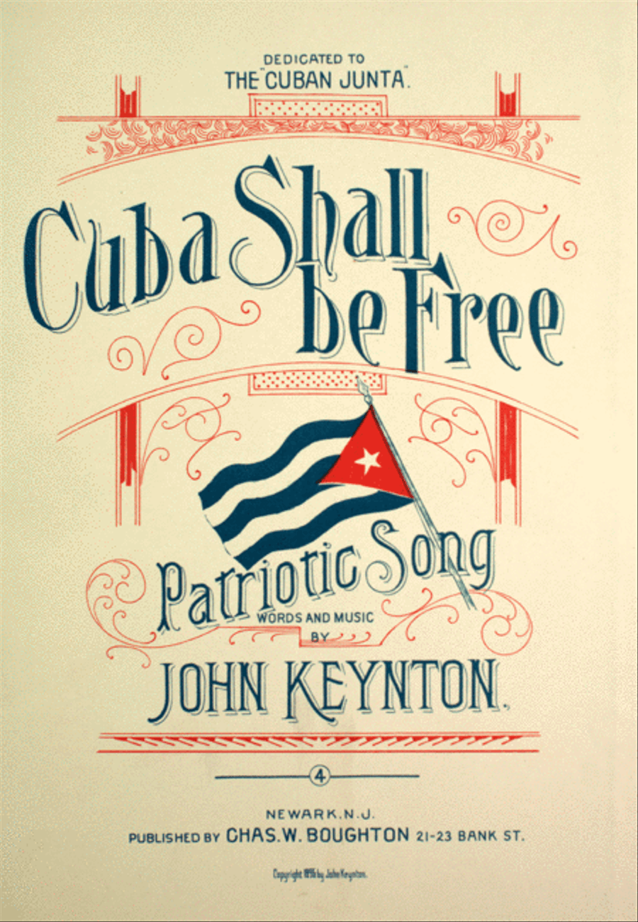 Cuba Shall Be Free. Patriotic Song Voice scores gallery preview page 1