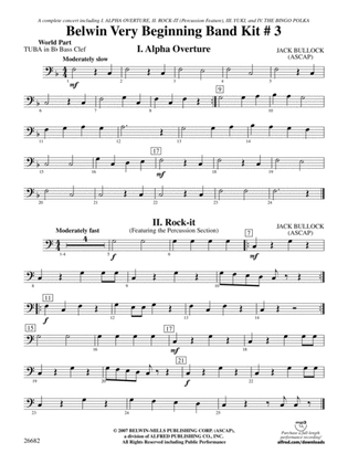 Belwin Very Beginning Band Kit #3: (wp) B-flat Tuba B.C.