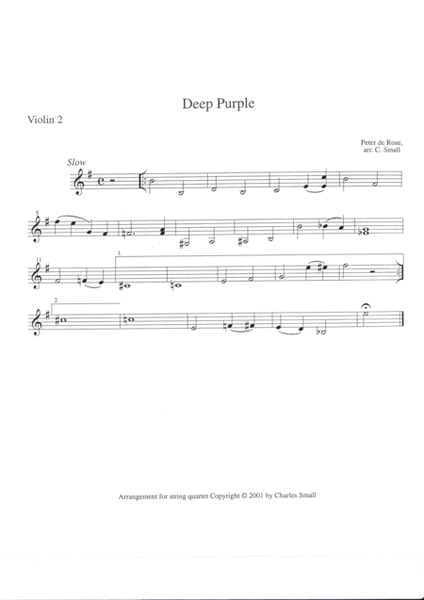 Deep Purple -- string quartet image number null