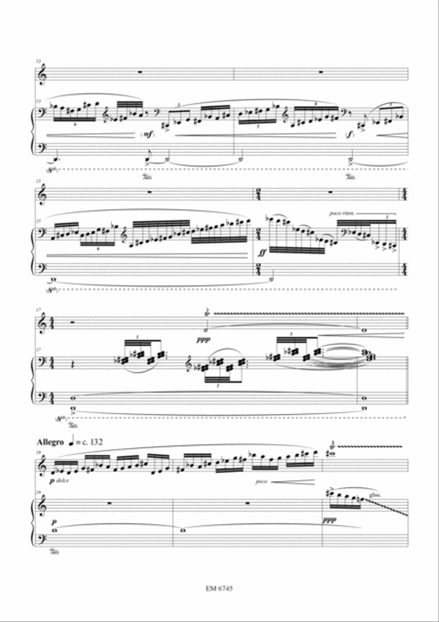 Shadows for Flute and Piano Flute Solo scores gallery preview page 3