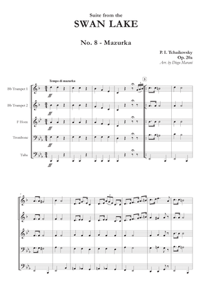 "Mazurka" from Swan Lake Suite for Brass Quintet