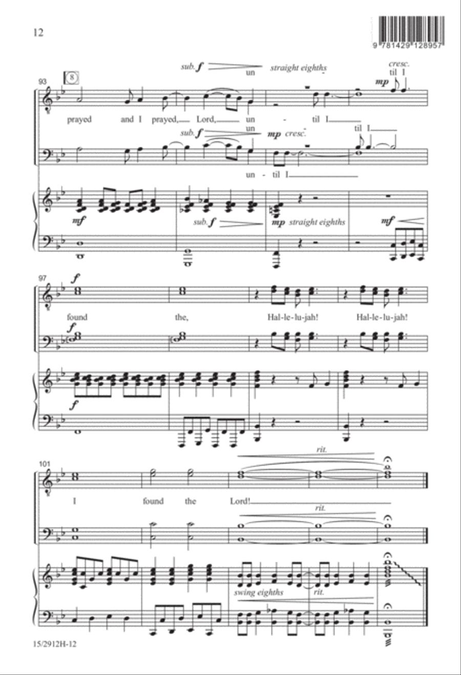 Until I Found the Lord Until I Found the Lord TTBB scores gallery preview page 13