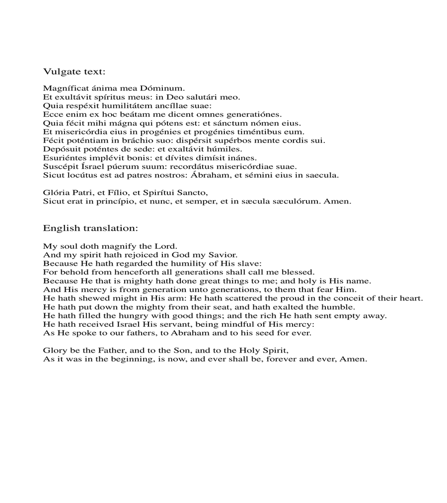 Magnificat image number null