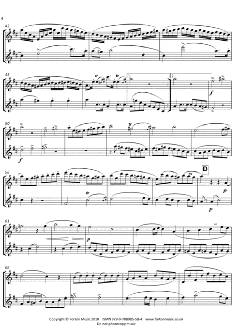 Trois Duos Concertante Trois Duos Concertante Flute Duet scores gallery preview page 4
