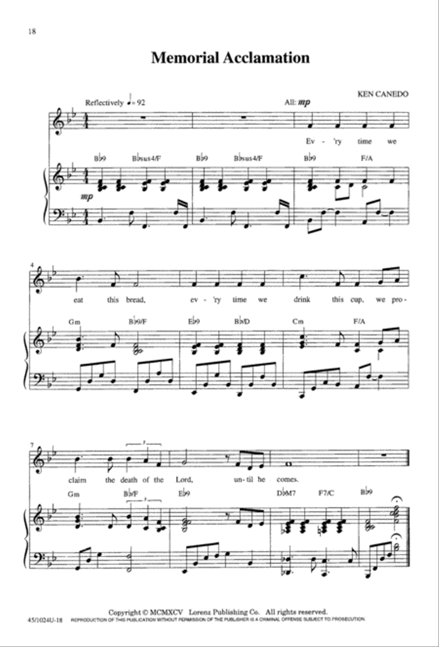 Mass of Compassion Mass of Compassion 4-Part scores gallery preview page 18