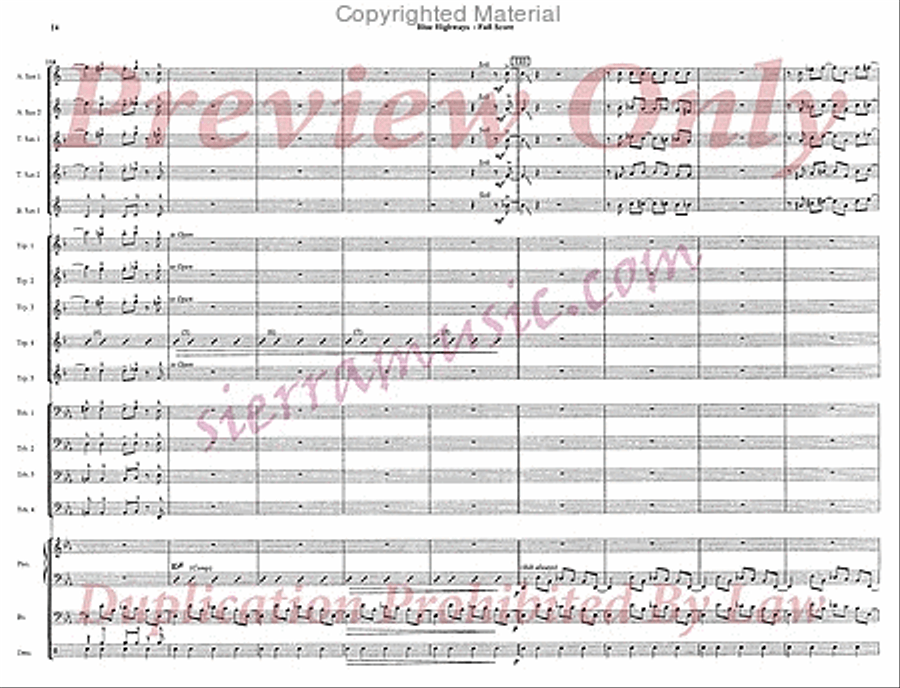 Blue Highways Blue Highways Jazz Ensemble scores gallery preview page 15