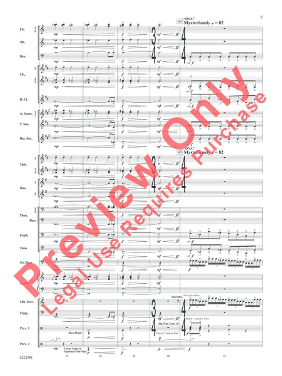 Man of Steel, Suite from Concert Band scores gallery preview page 10