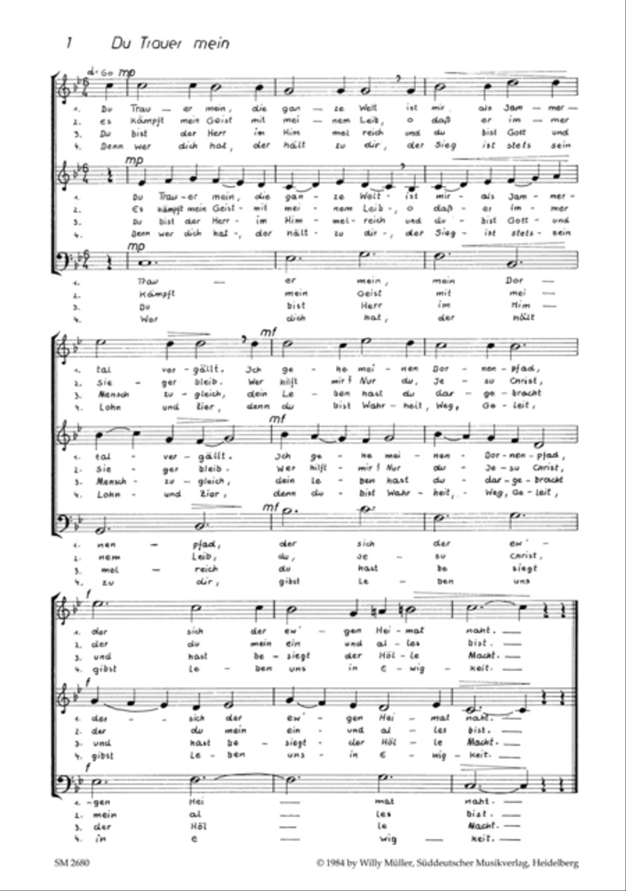 Cantica Comeniana für gleiche und gemischte Stimmen, Melodie-Instrument (Bfl-A) ad lib. Choir scores gallery preview page 2