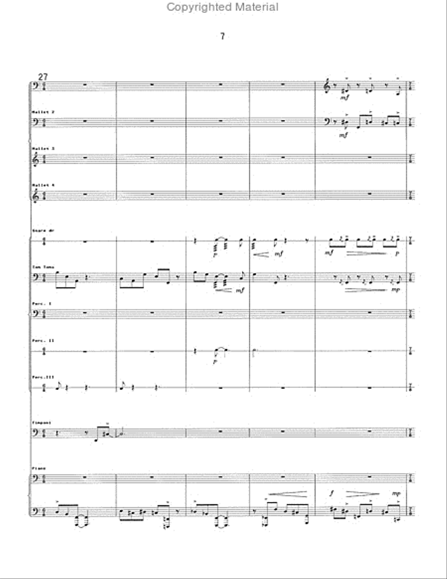 Dance Music Percussion Ensemble scores gallery preview page 8